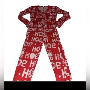 Yandy.Com Red Print Long Sleeves Snap Front Closure Size Small